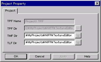 Project Properties dialog