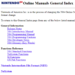Online Manuals (OS 2.0J)